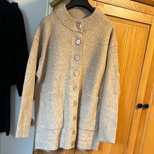 J. Crew Tan Knit Sweater like new